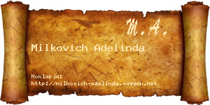 Milkovich Adelinda névjegykártya